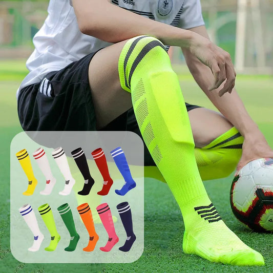 Nylon-Fußballsocken für Erwachsene, Jugendliche und Kinder mit Handtuchboden