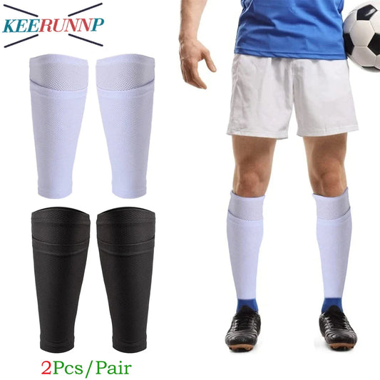 1Pair Kids Soccer Shin Guard Sleeves Flexible