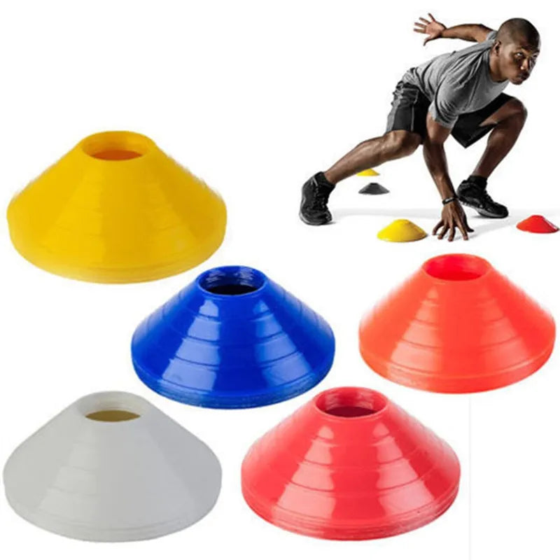 10Pcs Soccer Disc Cone Set Football Agility Training Saucer Cones