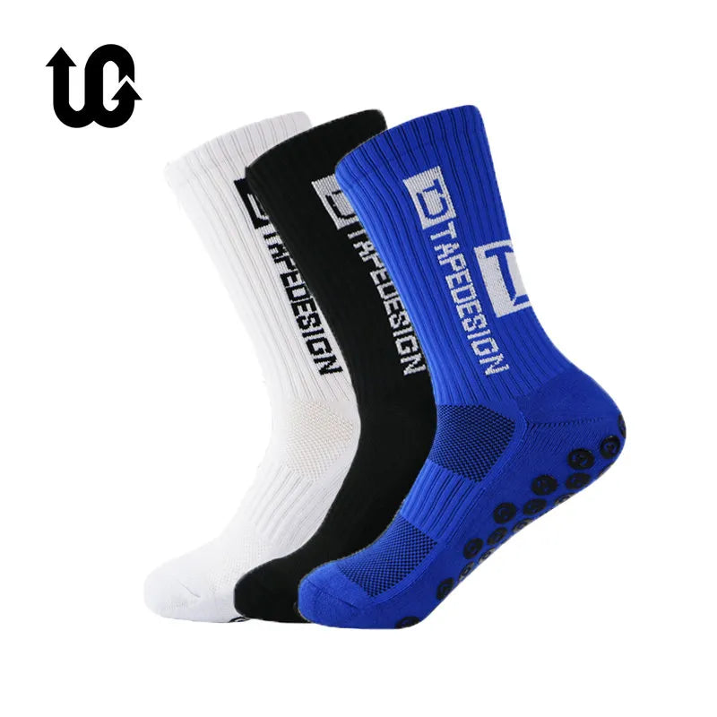 UGUPGRADE 2023 New ANTI SLIP Mid CalfSoccer Cycling Sports Socks Mens